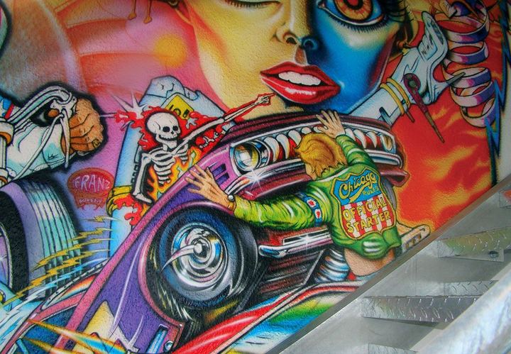 Wandmalerei · Pinball-Wand, Hannover