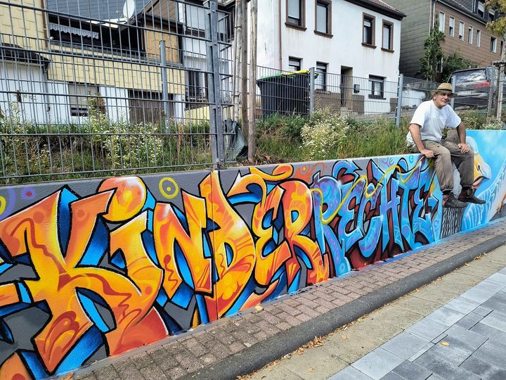 Graffiti · Platz der Kinderrechte, Spiesen-Elversberg