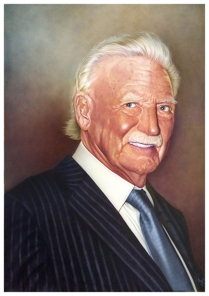 Portrait, airbrush, Auftragsmalerei