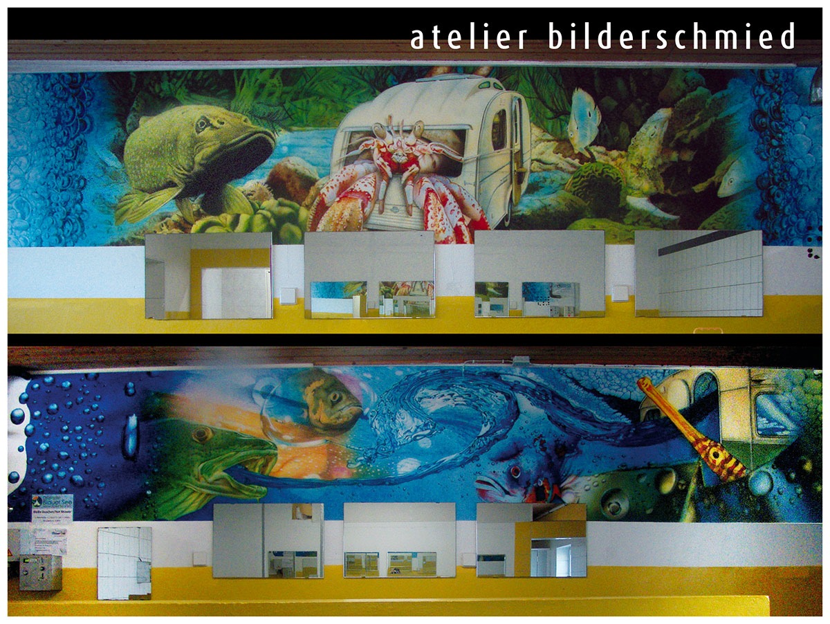 Wandmalerei, Airbrush, Wandgestaltung